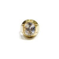Oval CZ Ring (14K)