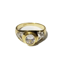 Oval CZ Eagle Ring (14K) Popular Jewelry New York