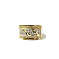 Iced Out Hip Hop Yellow Gold Ring (14K)