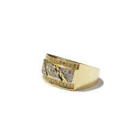 Iced Out Hip Hop Yellow Gold Ring (14K)