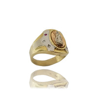 Halo Virgin Mary CZ Ring (14K)