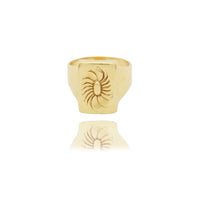 Spiral Door Yellow Gold Ring (14K)