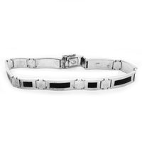 Modern White Gold Bracelet (14K).