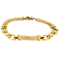 Elegant Yellow Gold Bracelet (14K).