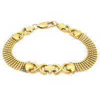 Elegant Yellow Gold Bracelet (14K).