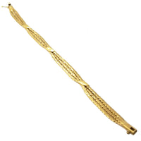 Three Ropes Yellow Gold Bracelet (14K).