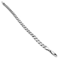 Crusted Cuban White Gold Bracelet (14K).