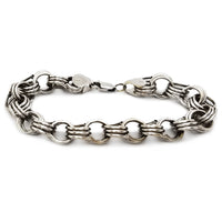 Triple Loop White Gold Bracelet (14K).