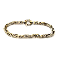 Rope Braided Two-Tone Bracelet (14K).