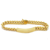 Hollow Miami Cuban ID Bracelet (14K).