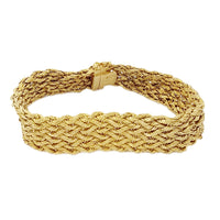 Mesh Yellow Gold Bracelet (14K).
