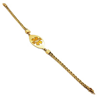 Medical Rope-Link Bracelet (14K).