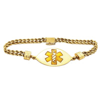 Medical Rope-Link Bracelet (14K).
