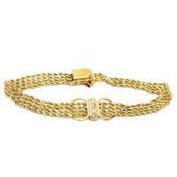 Bridged Rope Link Bracelet (14K).