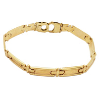 Solid Yellow Gold Bracelet (14K).