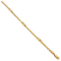 Gold Link Bracelet (14K).