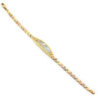 Quinceanera Tri-Color Gold Bracelet (14K).