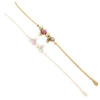 Snake Chain Charm Bracelet (14K).