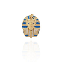 Iced-Out Pharaoh Bust Ring (14K)