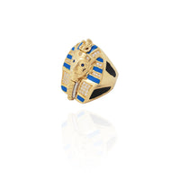 Iced-Out Pharaoh Bust Ring (14K)