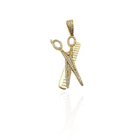 Scissor Comb Pendant (Silver) New York Popular Jewelry
