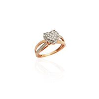 Diamond Infinity Heart Illusion Ring (14K).