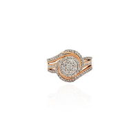 Swirl Diamond Cocktail Ring (14K)