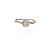 Diamond Flower Ring (14K).