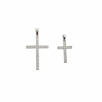 Diamond Cross Pendant (14K).