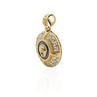 Lion Head Mount Medallion Pendant (10K)
