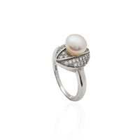 Ocular Pearl Stoneset Ring (Silver)