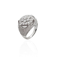 Men Crown CZ Ring (Silver).