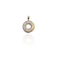 Iced-Out Sprinkled Donut Pendant (Sterling Silver)
