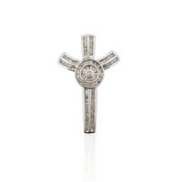 Diamond Cross Pendant (14K).