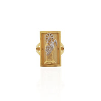 Two-Tone Santa Muerte Ring (14K)