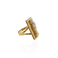 Two-Tone Santa Muerte Ring (14K)