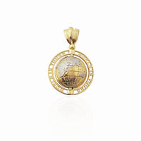 Two-tone 'World Is Yours' Pendant (10K)