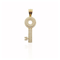 Old Key CZ Pendant (10K).