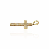 Cross CZ Pendant (10K).