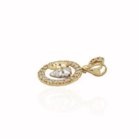 Sock and Buskin CZ Pendant (14K).