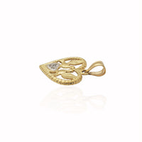 Lovebirds Heart Pendant (14K)