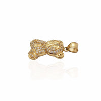 Stoneset Teddy Bear Pendant (14K)