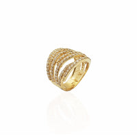 Waves CZ Ring (14K).