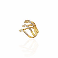 Triple High-Tide Cocktail Ring (14K)