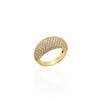 Stoneset Slim Dome Band (14K)