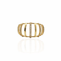 Stoneset Birdcage Ring (14K)