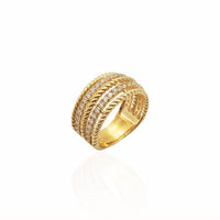 Ornate Slim Rope Band (14K)