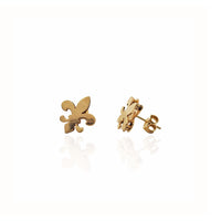 Fleur-De-Lis Stud Earrings (14K)