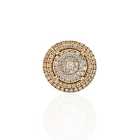 Diamond Triple-circle Ring (14K).
