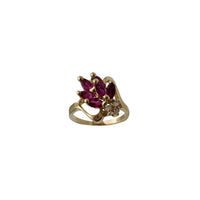 Red Zirconia Marquise Lady Ring (14K)